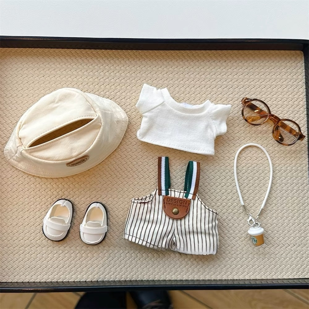 POP MATE Doll 15cm17cm Pendant Labubu clothes Suitable for 17cm Labubu Plushies Keychain Accessories