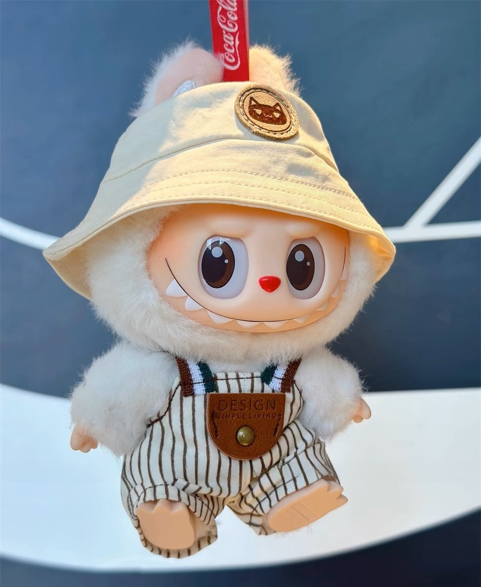 POP MATE Doll 15cm17cm Pendant Labubu clothes Suitable for 17cm Labubu Plushies Keychain Accessories